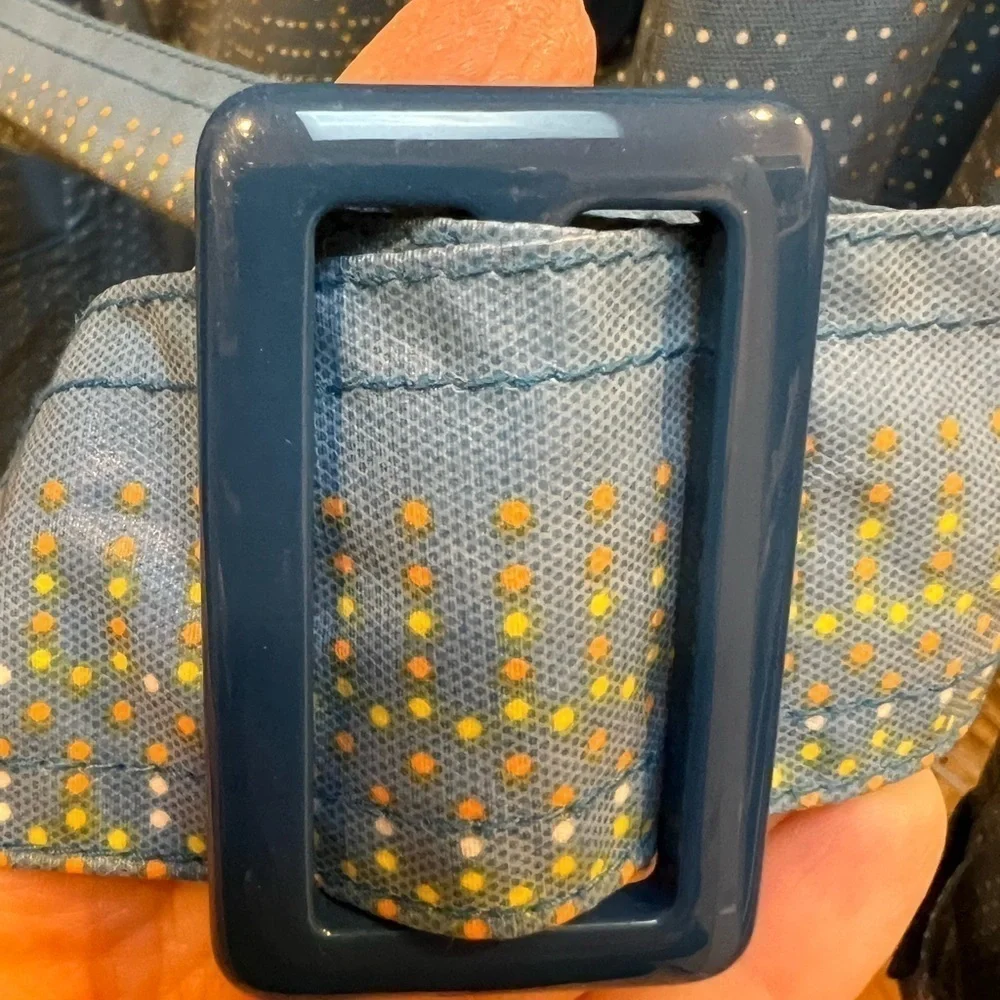 Tulle Women’s Lined blue dotted trench coat in Small - Picture 11 of 15